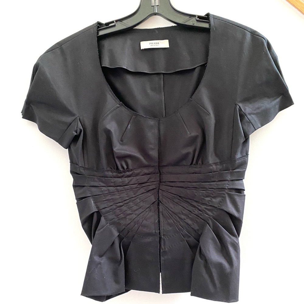 Prada blouse black size small